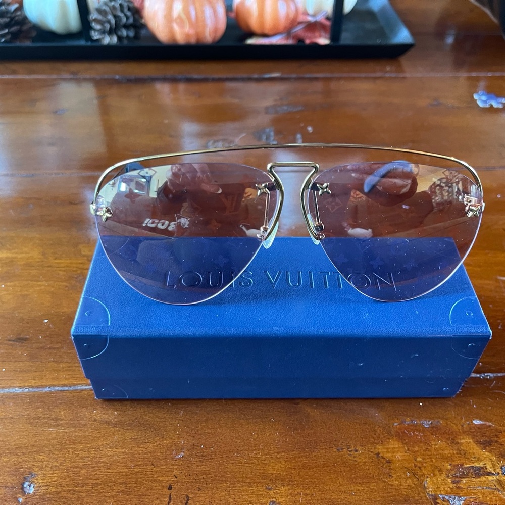 Louis Vuitton Gold Frame Sunglasses